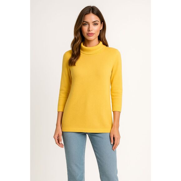 LOFT ORANGE MOCK NECK LONG SLEEVES CAREER CASUAL TUNIC SWEATER SIZE: M NWT - Picture 1 of 4